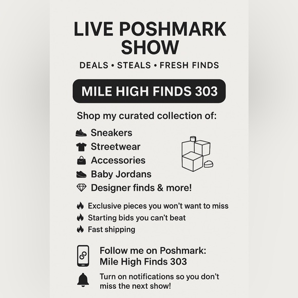 Other - Live Poshmark Show Flyer